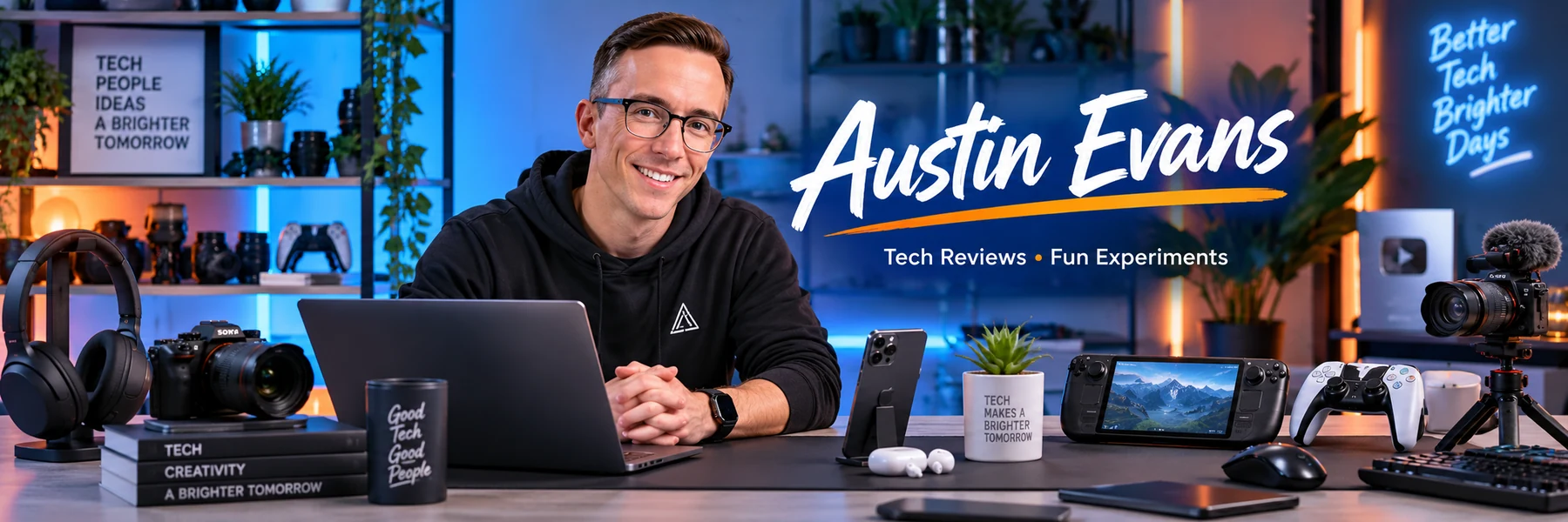 Austin Evans channel header