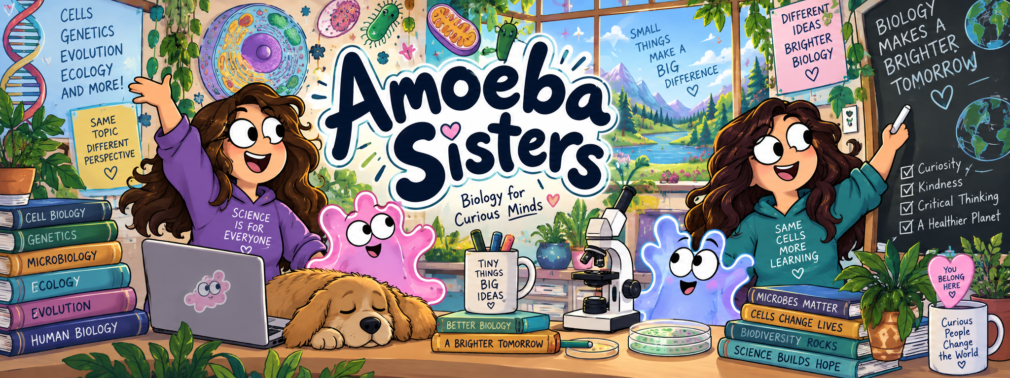 Amoeba Sisters Tube7X channel cover