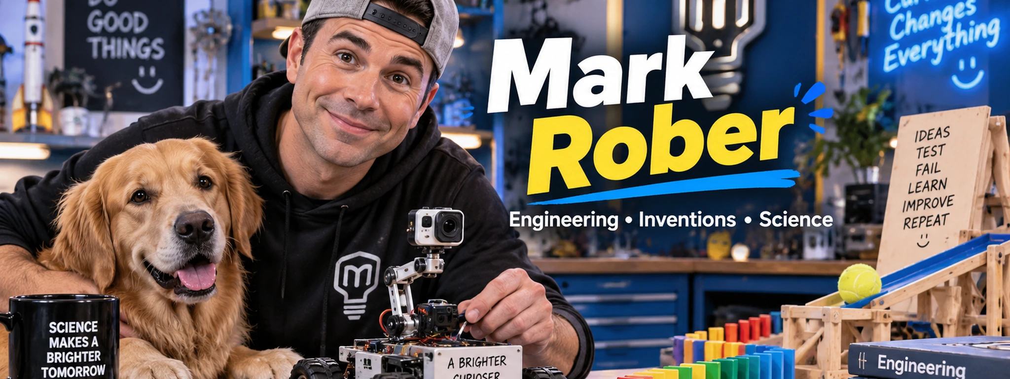 Mark Rober Tube7X channel cover